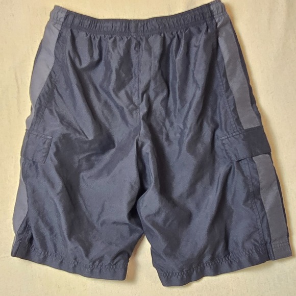 Vintage Nike Men's Cargo Shorts Size M Black Gray Relaxed Fit Mesh Lined - Picture 10 of 15